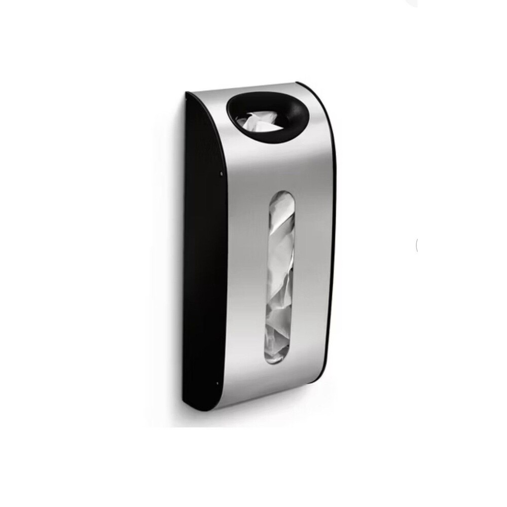 Simplehuman Wall Mount Grocery Bag Dispenser, Brushed Stainless Steel